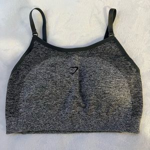Gymshark Flex Strappy Sports Bra - Charcoal Grey Marl